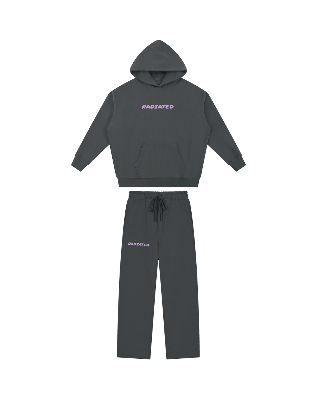 Bubble Full Tracksuit - Pink / Grey