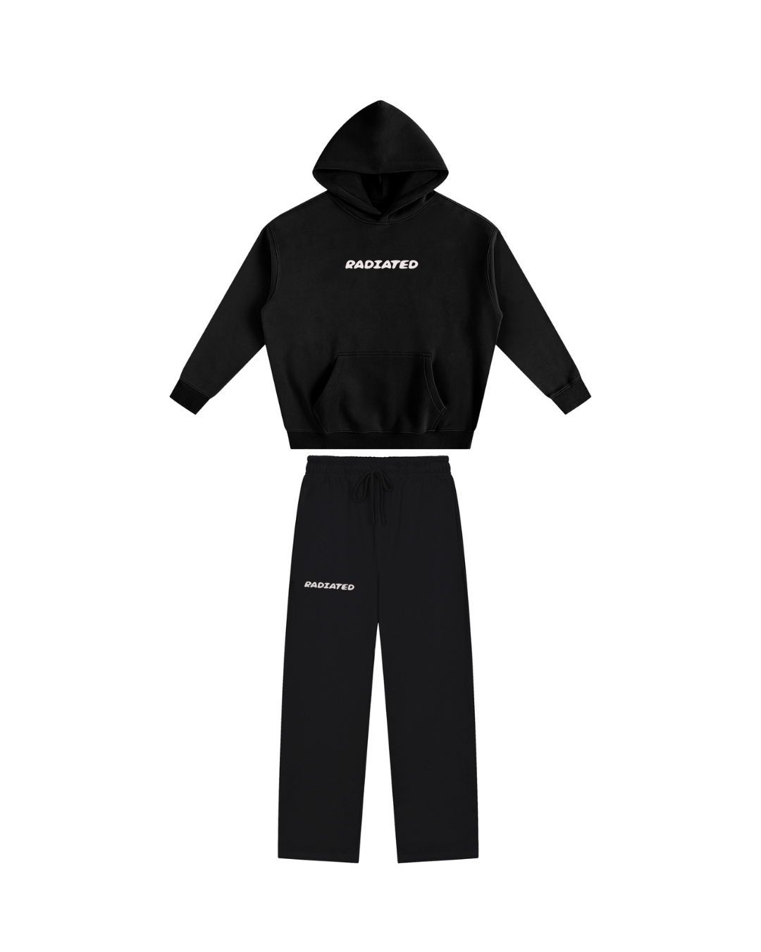 Bubble Full Tracksuit - White / Black