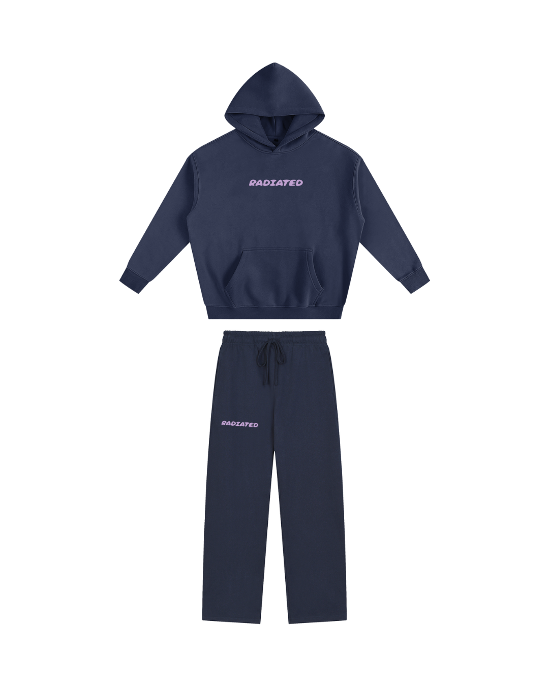 Bubble Full Tracksuit - Pink / Navy